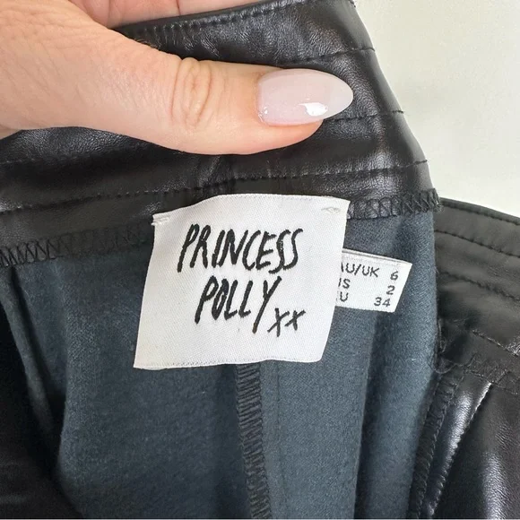 Princess Polly Faux Leather Love Club Pants - Picture 9 of 13